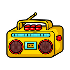 cartoon  classic radio illustration art