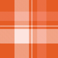Red tartan plaid fabric seamless pattern of check background tartan with a textile fabric plaid texture. Tartan Scotland seamless plaid pattern vector. Retro background fabric.