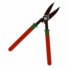 Long-Handled Pruning Shears Loppers Vector Illustration - SVG & Cricut Files for Gardening, Clipart, and T-Shirt Graphics