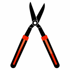 Long-Handled Pruning Shears Loppers Vector Illustration - SVG & Cricut Files for Gardening, Clipart, and T-Shirt Graphics