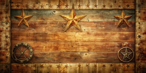 Grunge western style poster background featuring weathered textures and rustic elements