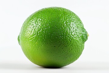 A fresh lime isolated on white