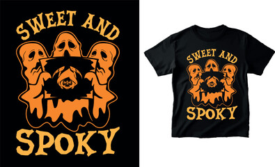 This is a halloween vector t shirt design 