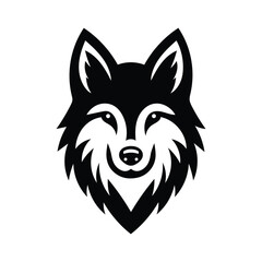 Starlit Howler Wolf Head Silhouette 