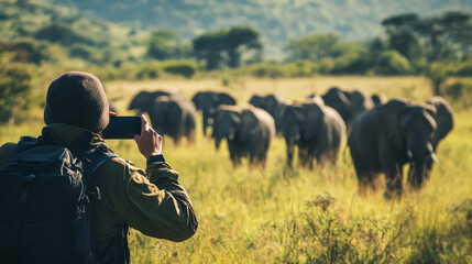 Photographer Captures Elephants in Natural Habitat