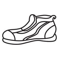 sport shoes doodle icon transparent background