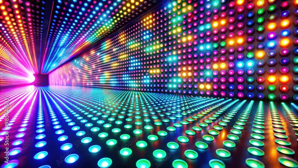 Aufkleber Dynamic LED concept with colorful lights and unique patterns