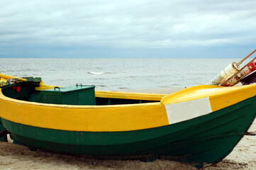 Fototapeta premium fishing boats in the baltic sea