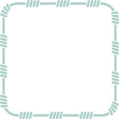 Aesthetic Abstract Rope Pattern Decorative Geometric Shape Frame