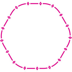 Aesthetic Abstract Diamond Pattern Decorative Geometric Shape Frame