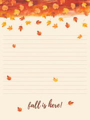 autumn background with leaves