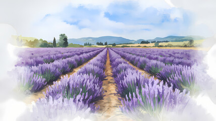 Fototapeta premium lavender field in region