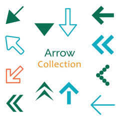 a collection of arrows and arrows with arrows on them.