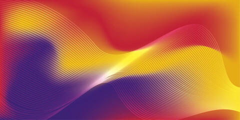 abstract colorful background with waves