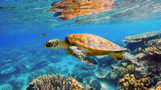 turtle on the reef