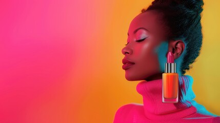Fototapeta premium High-Quality Beauty and Cosmetics Photography with Copy Space for Branding and Advertising 
