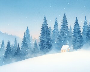 Enchanted frozen stardust falling from the sky