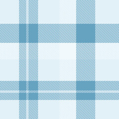 Blue tartan plaid fabric seamless pattern of check background tartan with a textile fabric plaid texture. Tartan Scotland seamless plaid pattern vector. Retro background fabric.