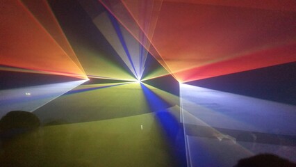 Clubbing Techno Rave in a Club Disco with immensive Light and Laser Show | Series with different...