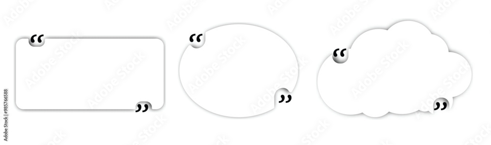 Poster speech bubbles with placeholder text, ideal for design projects and presentations. variety of shapes and colors adds playful touch to any layout.