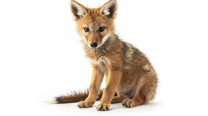 Fototapeta premium Adorable Coyote Pup Portrait