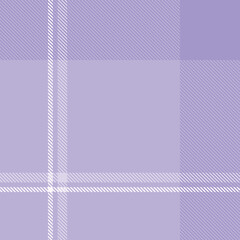 Purple tartan plaid fabric seamless pattern of check background tartan with a textile fabric plaid texture. Tartan Scotland seamless plaid pattern vector. Retro background fabric.