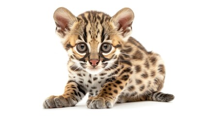 Obraz premium Adorable Baby Fishing Cat