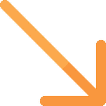 down right arrow