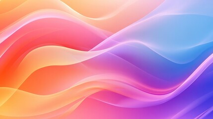 Obraz premium Colorful gradient waves create an abstract design backdrop Ideal as an HD wallpaper this vibrant background adds depth and visual interest