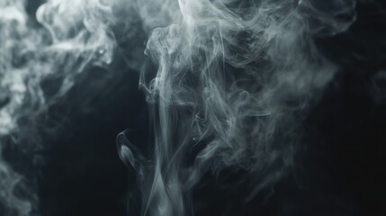 Fototapeta premium Smoke against dark backdrop