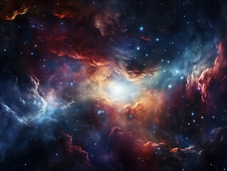 Fototapeta premium Realistic galaxy background