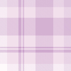 Purple tartan plaid fabric seamless pattern of check background tartan with a textile fabric plaid texture. Tartan Scotland seamless plaid pattern vector. Retro background fabric.