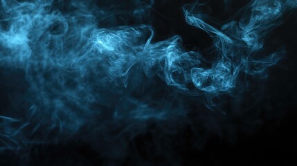 Abstract smoke texture on dark backdrop