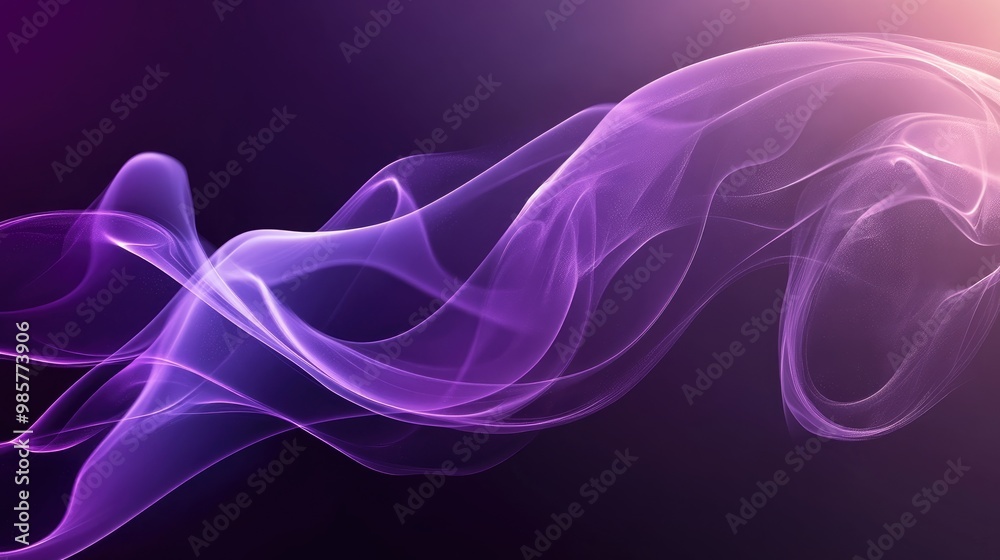 Wall mural Abstract purple smoke blurred background