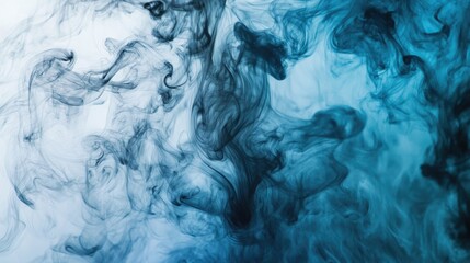 Blue and Grey Swirling Smoke Square Crop