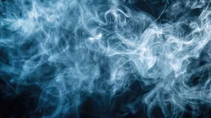 Fototapeta premium Aromatherapy concepts gray smoke on dark background