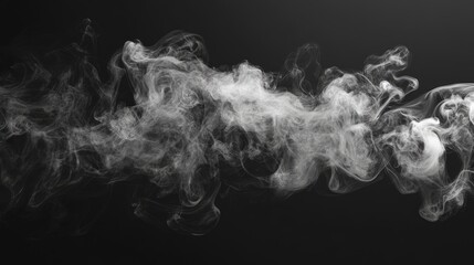 Smoke texture on black background