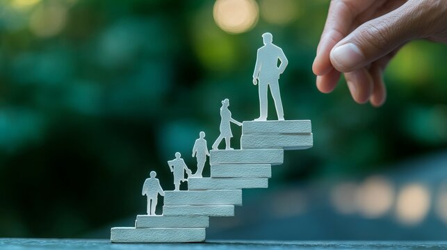 An inspirational coaching concept image showcasing a mentor giving personal growth and development advice, with a focus on career advancement, skill improvement, and achieving life goals.