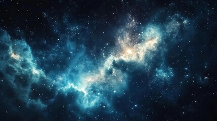 Obraz premium A Celestial Tapestry of Stars and Nebulas in the Vastness of Space