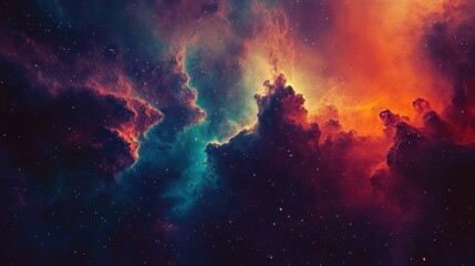 Fototapeta premium Cosmic Clouds and Stars in a Deep Space Nebula