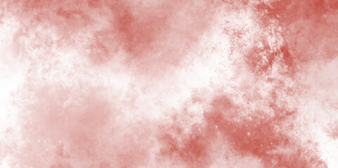 Fototapeta premium red color dust particles explosion cloud on white background minimal design and artistic watercolor splashes background. Wallpaper Created Using Artificial Intelligence 