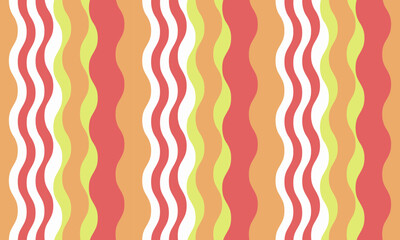 vertical striped design with flowing curves and textured waves. Artistic colors blend with simplicity and creativity, adding elegance to posters, textiles, or graphic prints with vibrant paint.