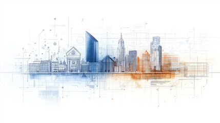 Collage Of Different Architectural Blueprints