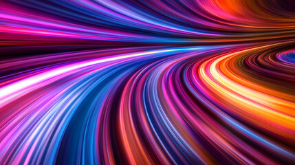 abstract background with colorful light streaks in dynamic flow
