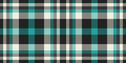 Mens shirt seamless pattern check, repeatable patterns texture plaid textile. Stitch vector background fabric tartan in black and white colors.