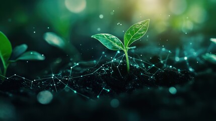 Sprout of Life with Network Connections