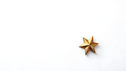 Obraz premium golden star on a white background