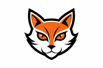 Obraz premium cat head logo icon 