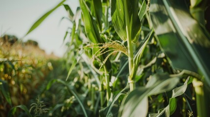 Obraz premium Green Corn Field