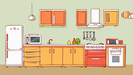 Cartoon kitchen